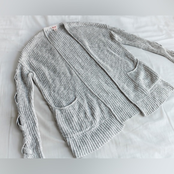 Mossimo Gray Knit Cardigan - Picture 4 of 8